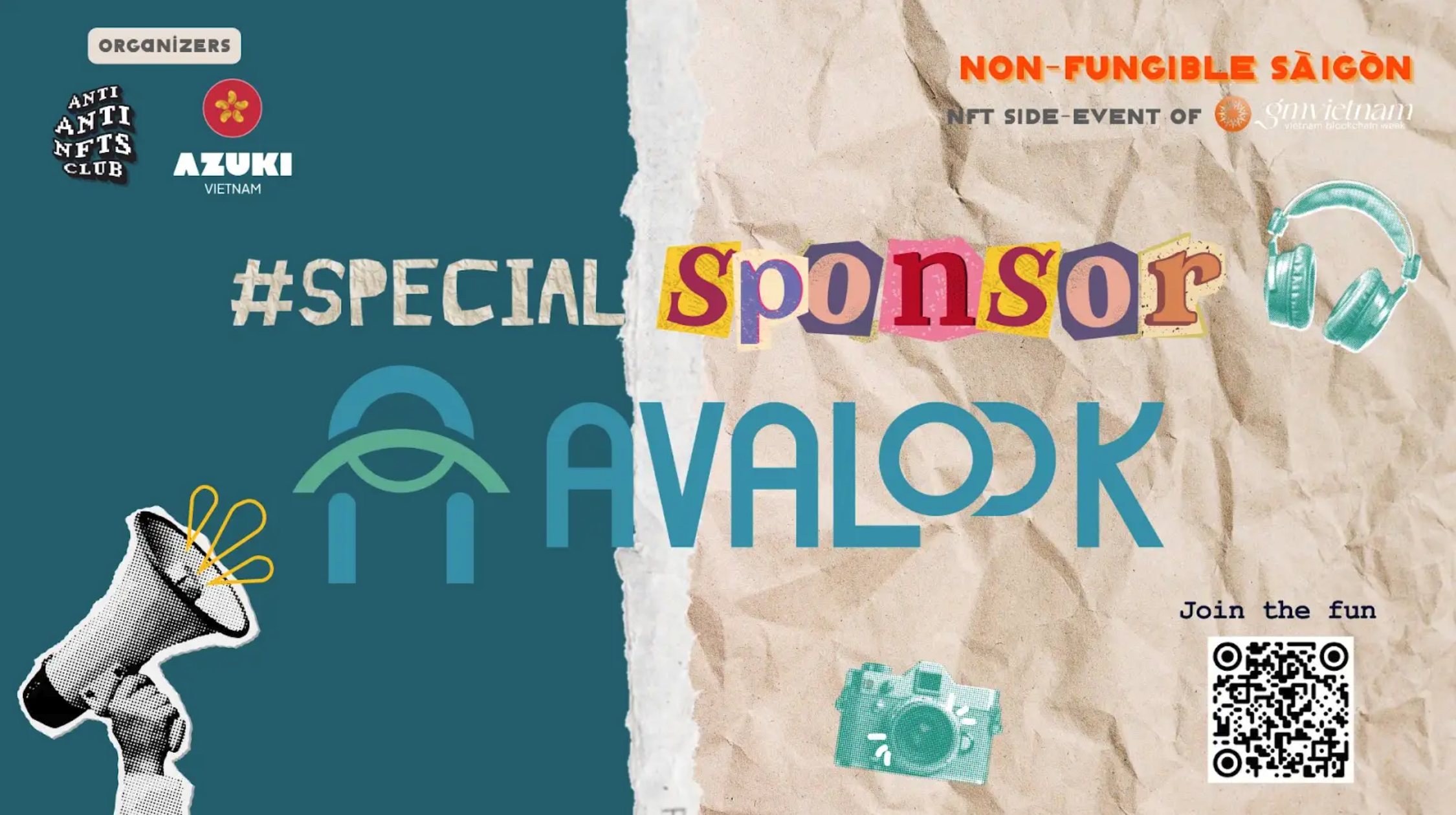 We're thrilled to announce that Avalook is proudly sponsoring Non-Fungible Saigon 2024-the ultimate event for artists, creators, and NFT enthusiasts in Vietnam!